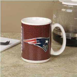 New England Patriots Pewter Logo Football Coffee Mug:  