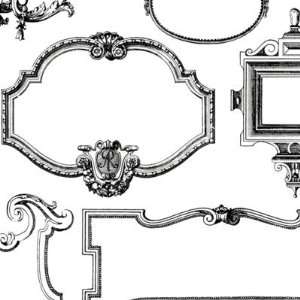  Decorative Frame Wallpaper Black Double Roll  Ballard 