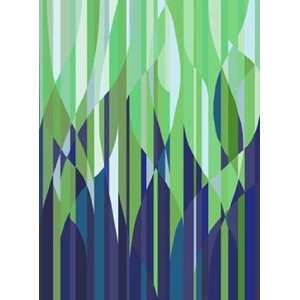  Flaming Stripes   Green Wall Mural: Home Improvement