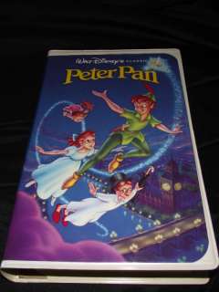 Disney VHS Black Diamond Peter Pan Classic Movie V960 012257960037 