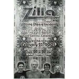  Zilla String Cheese Incident Colorado Concert Poster