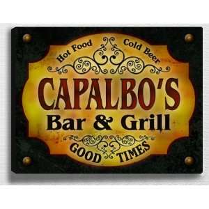  Capalbos Bar & Grill 14 x 11 Collectible Stretched 