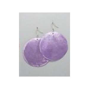  Purple Capiz Shell Earrings 