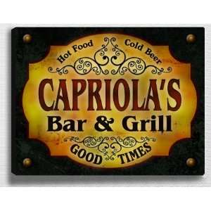  Capriolas Bar & Grill 14 x 11 Collectible Stretched 