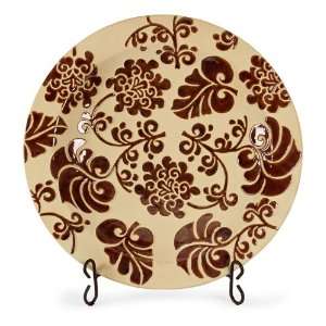   Plate With Floral Design & Display Stand:  Home & Kitchen