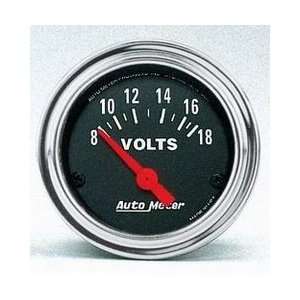  Auto Meter 2592 .0 16 VOLTMETER GAUGE: Automotive