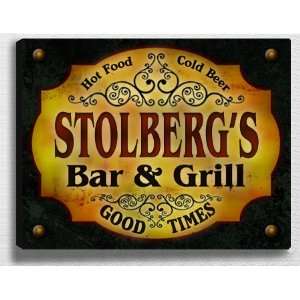  Stolbergs Bar & Grill 14 x 11 Collectible Stretched 