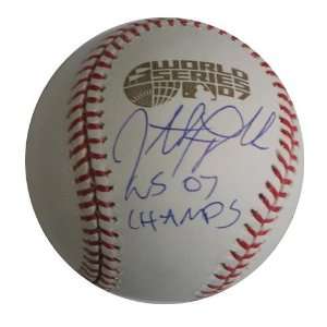  Autographed Jonathan Papelbon 2007 World Series Baseball 