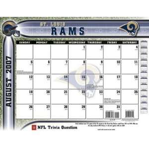 St. Louis Rams 2007   2008 22x17 Academic Desk Calendar:  
