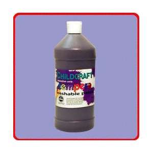  Childcraft Washable Tempera Paint   Brown: Toys & Games
