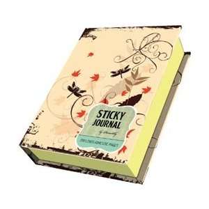 Piccadilly Sticky Notes Journal Dragonfly; 3 Items/Order:  
