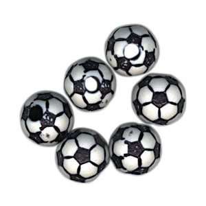  Darice Sports Ball Beads 12mm Soccer Ball 12/Pkg; 12 Items 