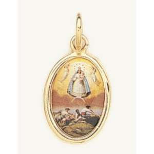  Gold Plated Religious Medal   Caridad Cobre: Jewelry