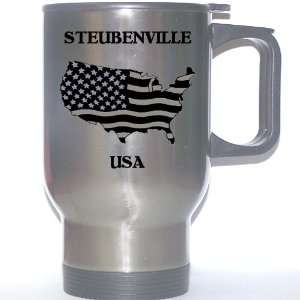  US Flag   Steubenville, Ohio (OH) Stainless Steel Mug 