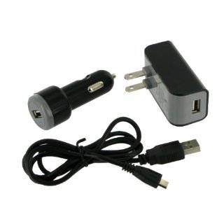 in 1 Charger with USB Data Cable, USB Wall Charger & USB Car Charger 