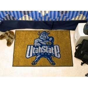  Utah State Aggies Starter Rug/Carpet Welcome/Door Mat 