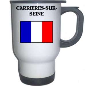  France   CARRIERES SUR SEINE White Stainless Steel Mug 