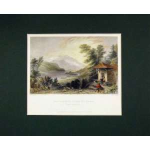   1836 Hand Coloured Print View Mount Pilatus Runrig