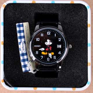 AUTHENTIC DISNEY]Brand New MICKEY MOUSE watch with Date Gift case 