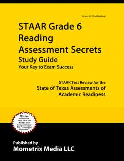 STAAR Grade 6 Reading Assessment Secrets Study Guide  