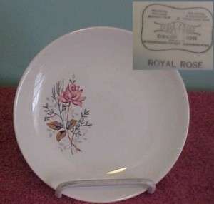 Canonsburg Pottery Royal Rose Bread & Butter Plate  