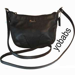 Coach F44735 44735 Black Leather Swing Pack Bag Purse Handbag NWT SEE 
