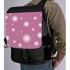  Plum Color Bubbles Design Back Pack   School Bag Bag 
