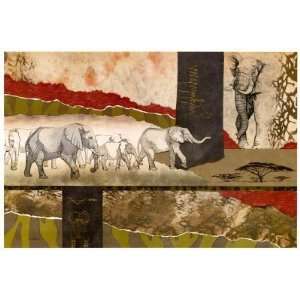   Elephants Finest LAMINATED Print Joseph Poirier 37x25