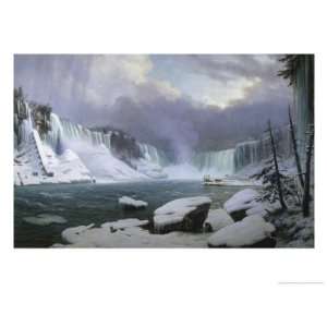  Great Cataract at Niagara Giclee Poster Print by Hippolyte 
