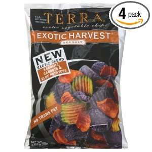 Terra Chips Chips, Exotic Harvest Sea Salt, 6 ounces (Pack of4)