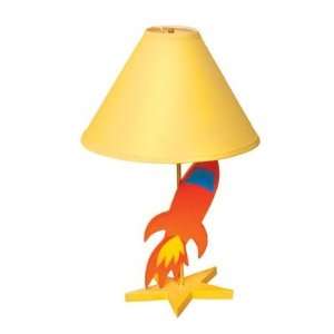 Room Magic RM60 SR Star Rocket Nursery Table Lamp, Brass 