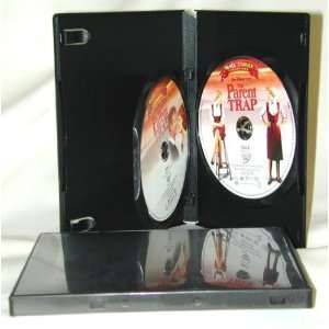 Standard Thickness Black DOUBLE DVD WITH HINGED TRAY TO LEAVE ROOM 