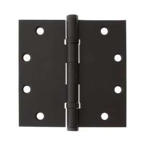  5 Solid Brass Ball Bearing Door Hinge With Button Tips in 