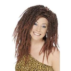  Smiffys Cavewoman Wig   Brown And Red   Ladies Toys 