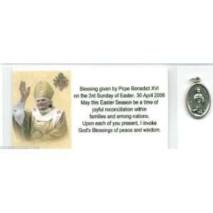 St Martin de Porres Medal Blessed by Pope Benedict XVI at Vatican with 