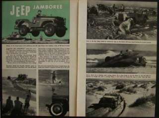 1957 Jeep Jamboree South Padre Island vintage Pictorial  