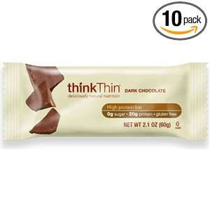  Protein Bar Dark Chocolate (10 Bars) 2.10 Ounces: Health 