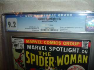 MARVEL SPOTLIGHT #32 SPIDER WOMAN CGC 9.2 RATED 1976  