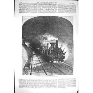  1871 Opening Mont Cenis Tunnel First Train Railway