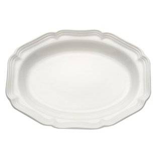 Mikasa French Countryside 15 Inch White Stoneware Oval Platter