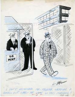 LEONARD HERMAN   LAUGH DIGEST GAG CARTOON ORIG ART 1968  
