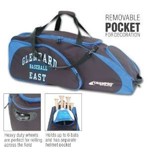   Equipment Bags   Baseball Large Equipment Bag with Wheels: Sports