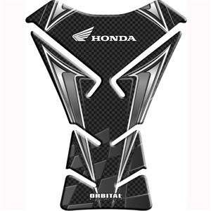   Tank Pad for Honda Sportbikes   Racing/Carbon Fiber/White: Automotive