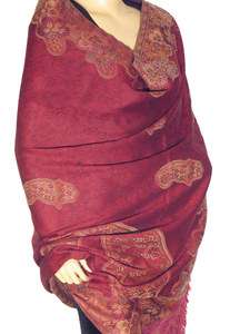   Couture Shawl Blanket Kani India Kashmir Cashmere Art Throw  