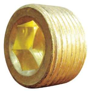 Brass Pipe Fittings Countersunk Plug,Brass,3/4 In,MNPT  