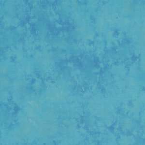  44 Wide Impressions Sponged Textural Turquoise Fabric By 