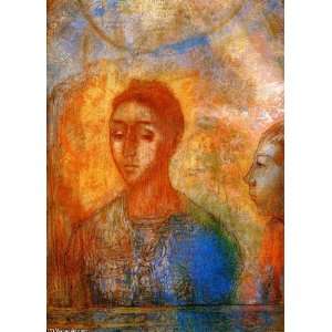   Redon   24 x 34 inches   Portrait Of Madame Redon With Ari Home
