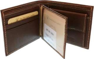 5004 Made in Italy men leather wallet, Castagna brown  