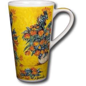   Monet   Red Azaleas in a Pot 12oz Travel Coffee Mug: Home & Kitchen