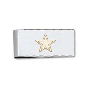 com Dallas Cowboys 5/8 Gold Plated Star on Nickel Plated Money Clip 